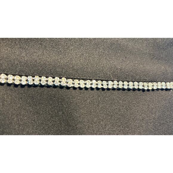 INC Macy's Rhinestone Split Wide Leg Pants Size 14P Boho Chic Punk Goth Business - Picture 9 of 9